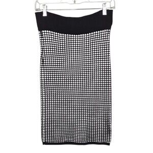 Ann Taylor Sweater Pencil Skirt size XS Black and White